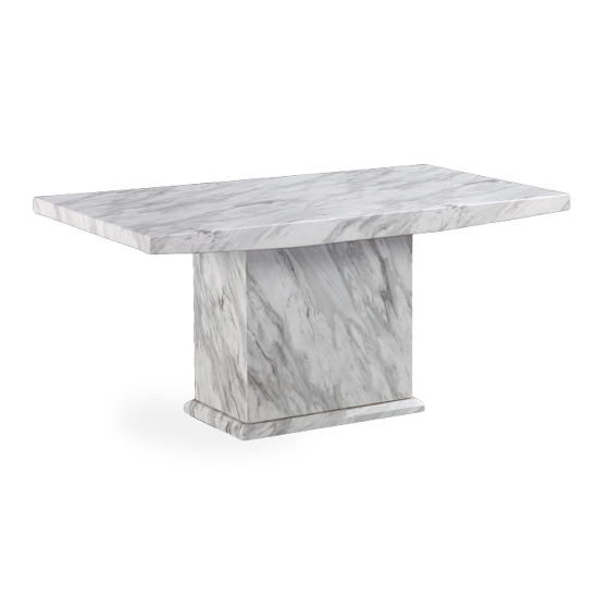 Hessler Marble Effect Dining Table In Grey With 6 Chak Chairs_2