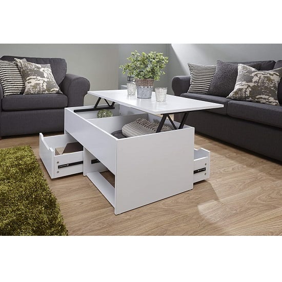 Uttoxeter Storage Coffee Table In White With Lift Up Top_3