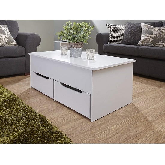 Uttoxeter Storage Coffee Table In White With Lift Up Top_1