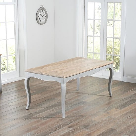 Marco 175cm Wooden Dining Table In Acacia And Grey_1