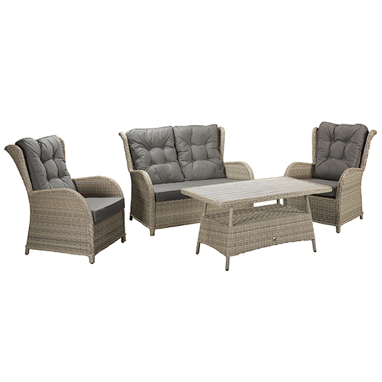 Maree Wicker 4 Seater Sofa Set With Supper Table In Creamy Grey_3
