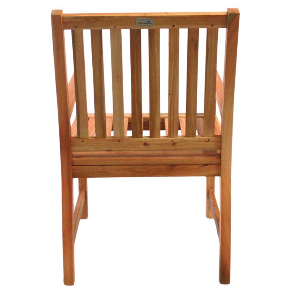 Marfa Garden Natural Wooden Armchairs In Pair
