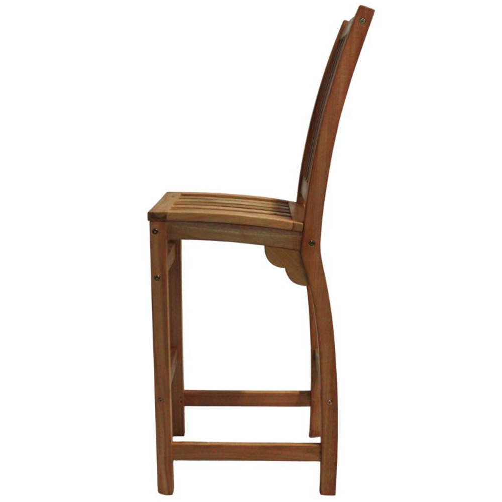Marfa Natural Wooden High Stools In Pair
