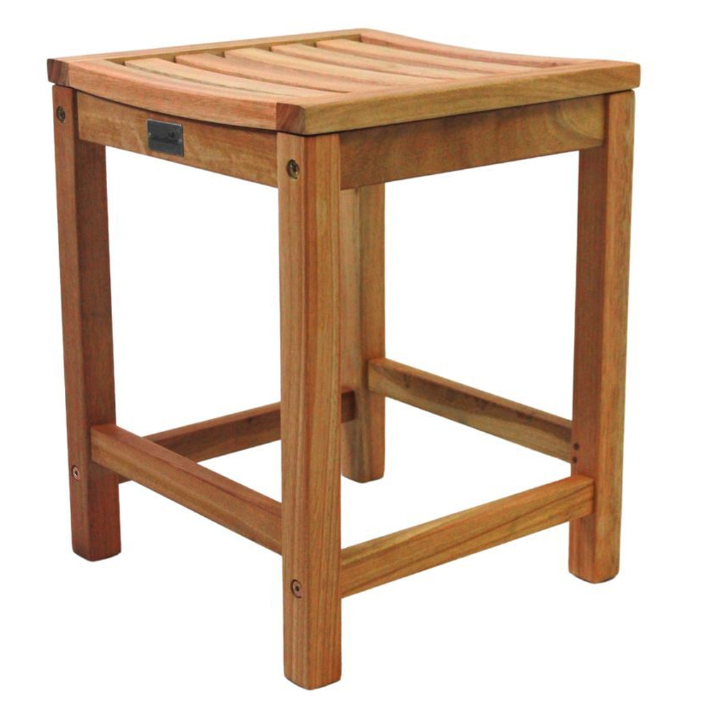 Marfa Natural Wooden Stools In Pair