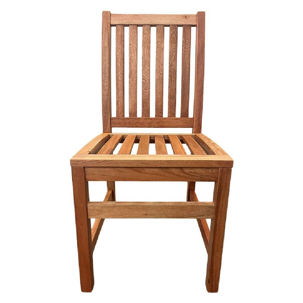 Marfa Natural Wooden Outdoor Side Chairs In Pair
