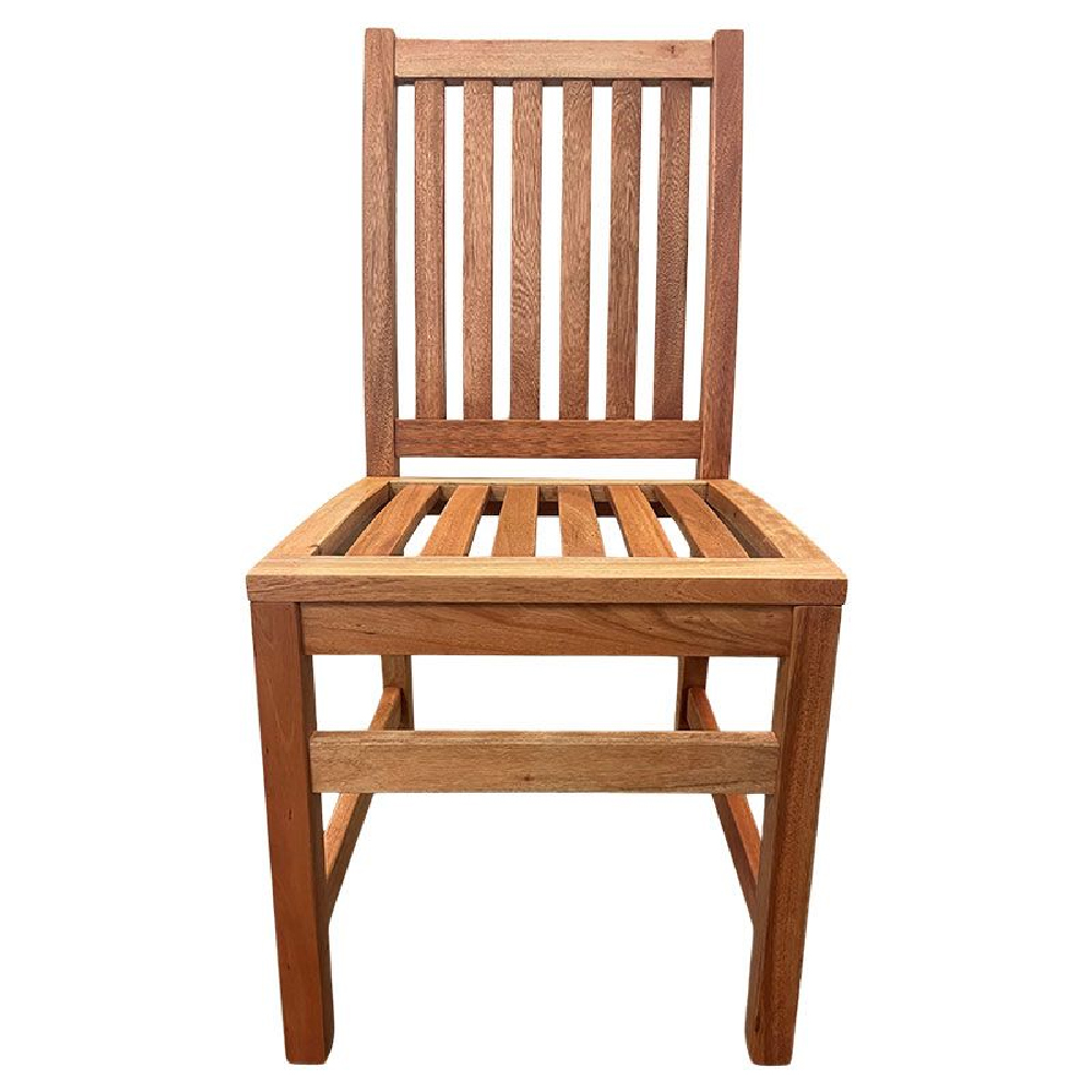 Marfa Wooden Outdoor Square Dining Table With 4 Chairs In Natural