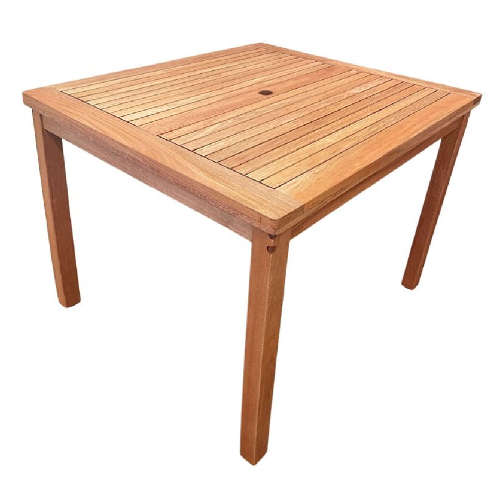 Product photograph of Marfa Wooden Outdoor Square Dining Table In Natural from Furniture in Fashion