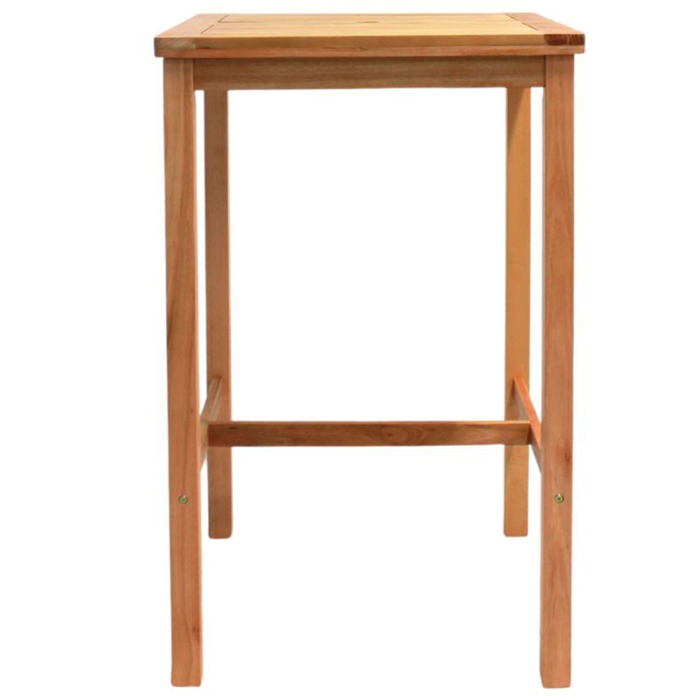Marfa Wooden Square Bar Table In Natural