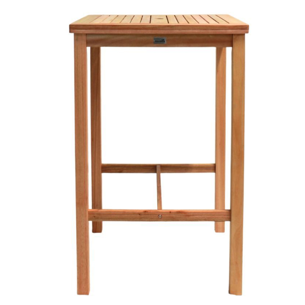 Marfa Wooden Square Bar Table In Natural