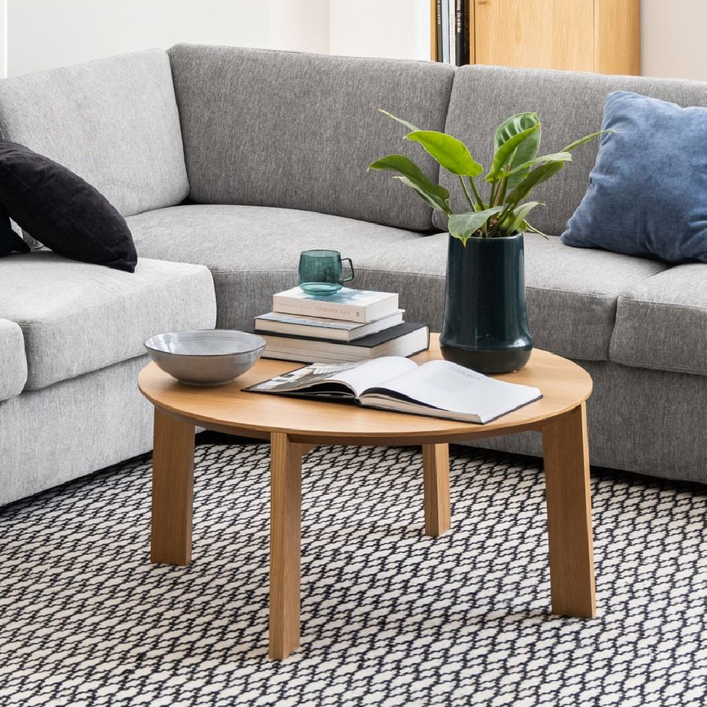 Read more about Margate wooden coffee table round in matt oak