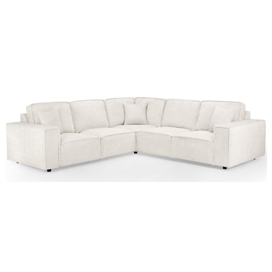 Read more about Maria large fabric corner sofa in cream