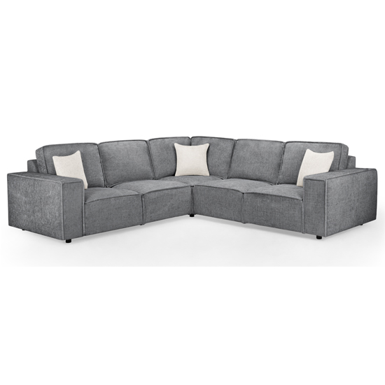 Product photograph of Maria Large Fabric Corner Sofa In Slate from Furniture in Fashion