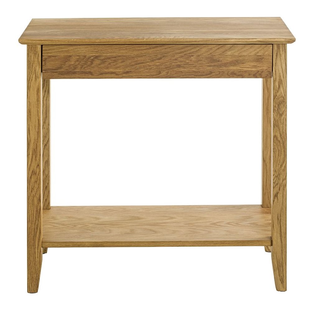 Maricopa Wooden Console Table With 1 Drawer In Oak