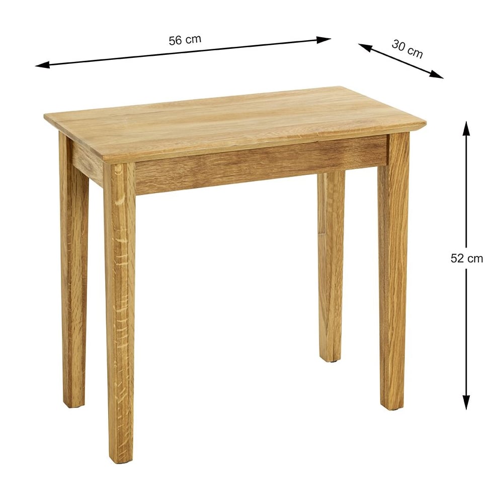 Maricopa Large Wooden End Table In Oak