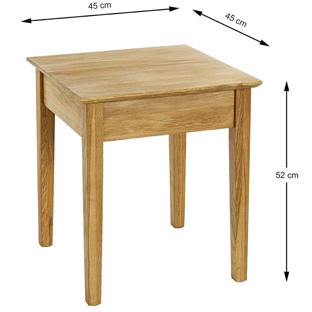 Maricopa Wooden End Table In Oak