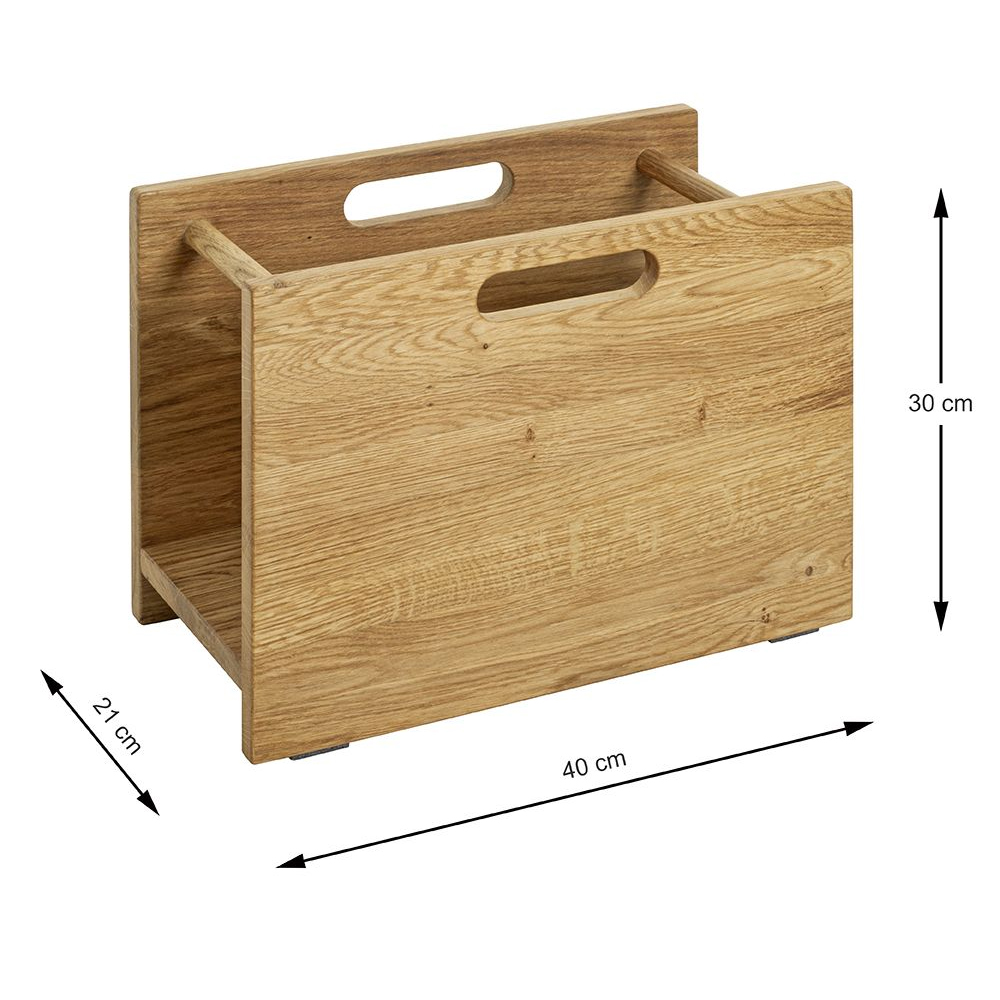 Maricopa Wooden Magazine Rack In Oak