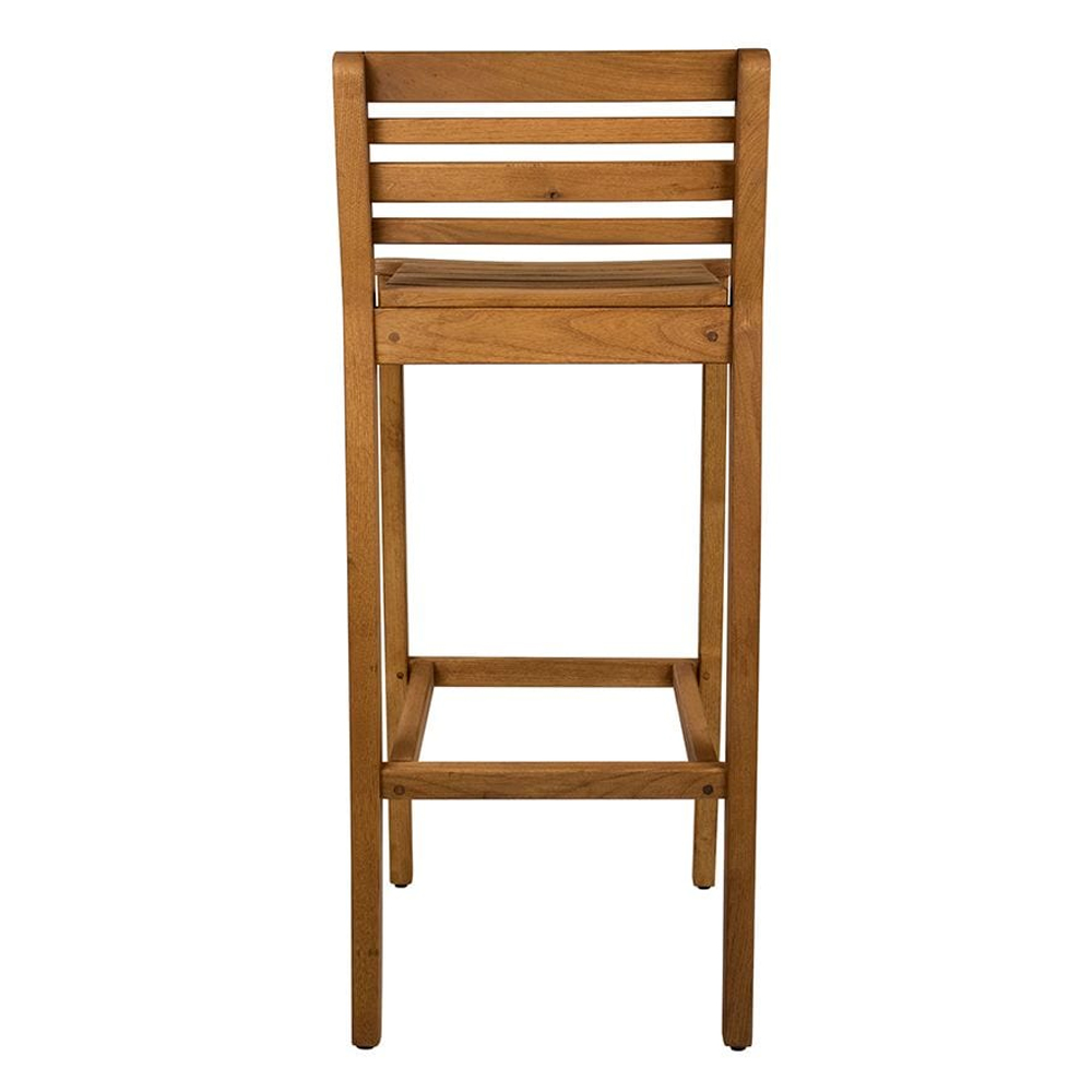 Marietta Natural Wooden Bar Stools In Pair