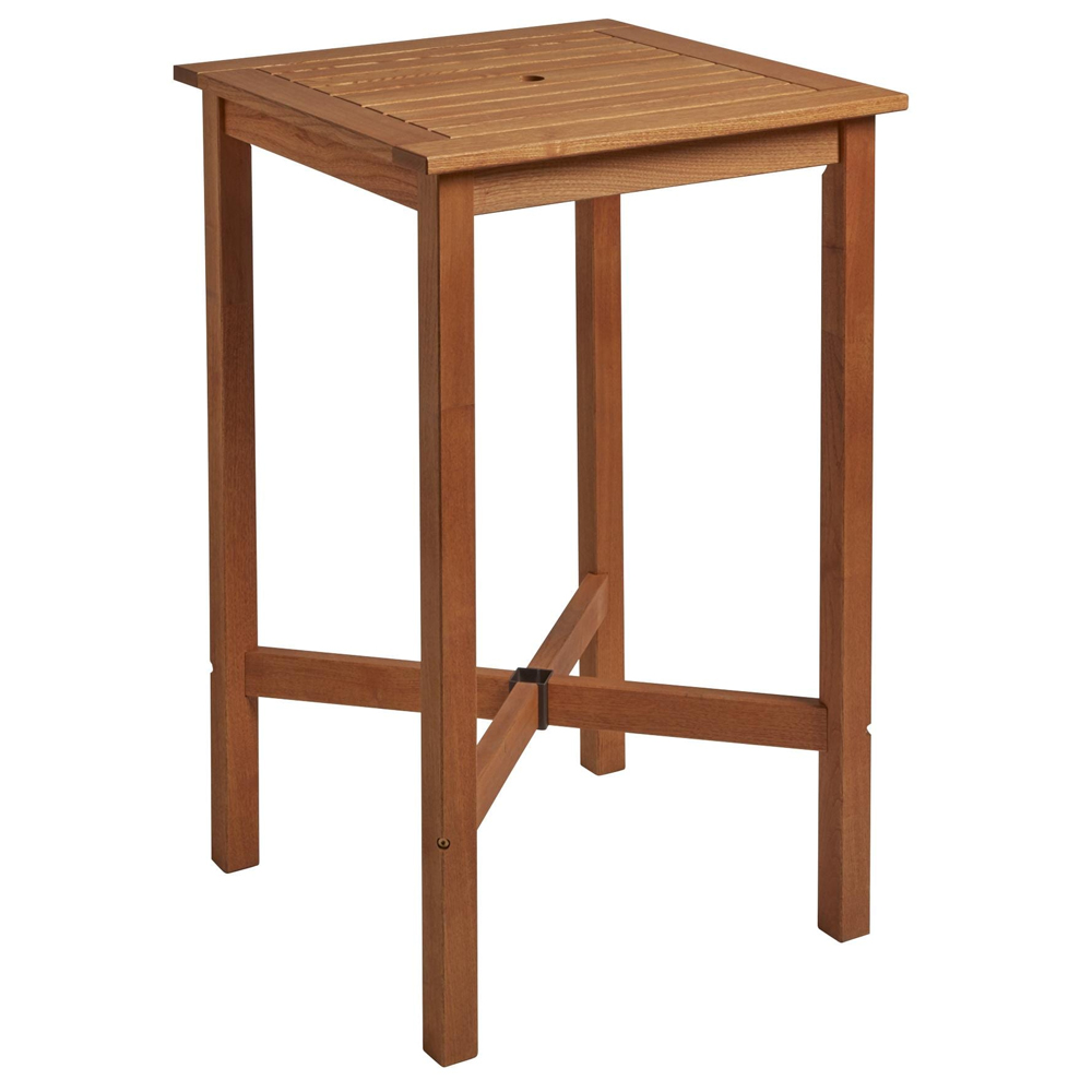Marietta Wooden Bar Table With 2 Stools In Natural