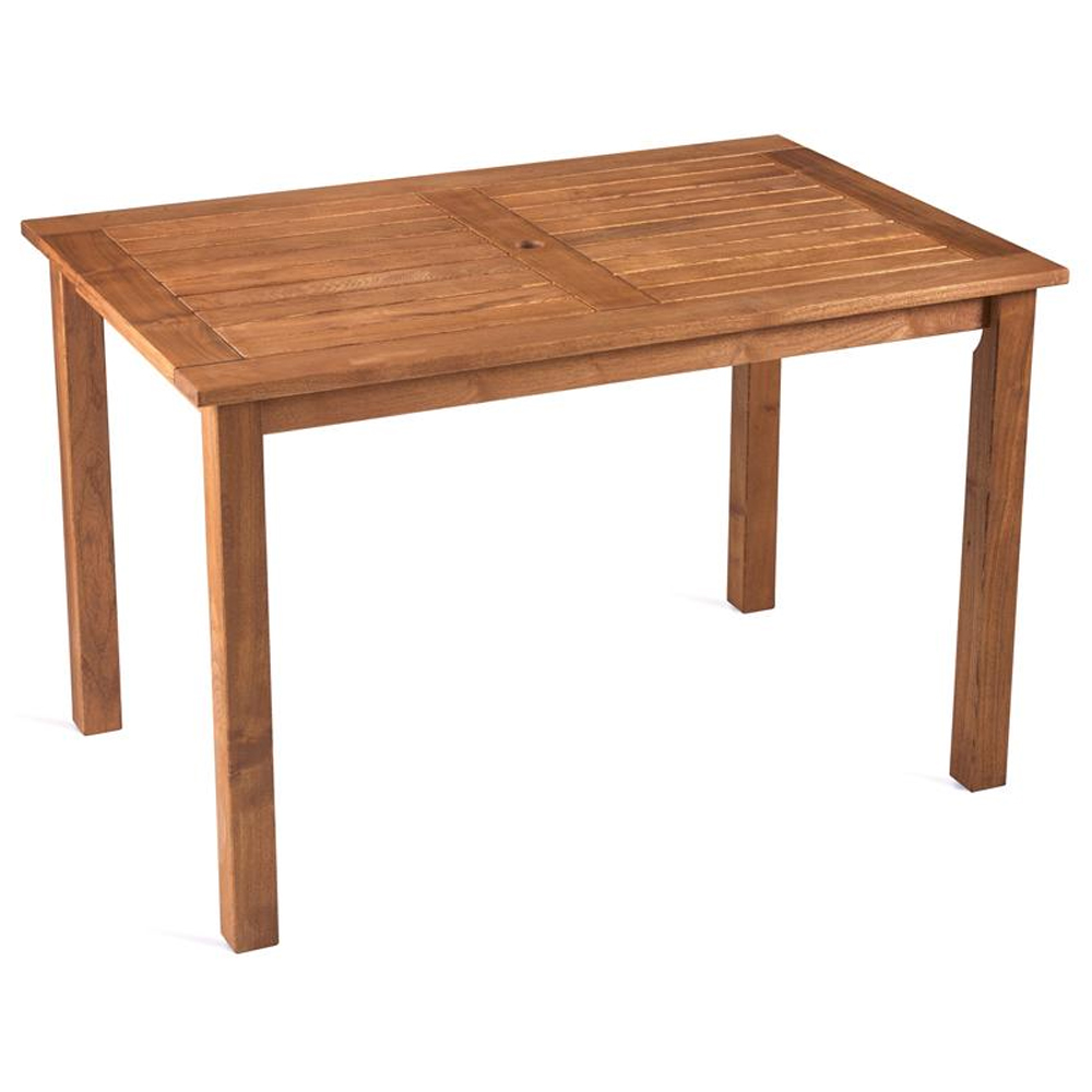 Marietta Wooden Dining Table With 4 Chairs And Parasol In Natural