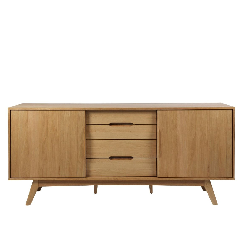 Marietta Wooden Sideboard With 2 Doors 4 Drawers In Oak