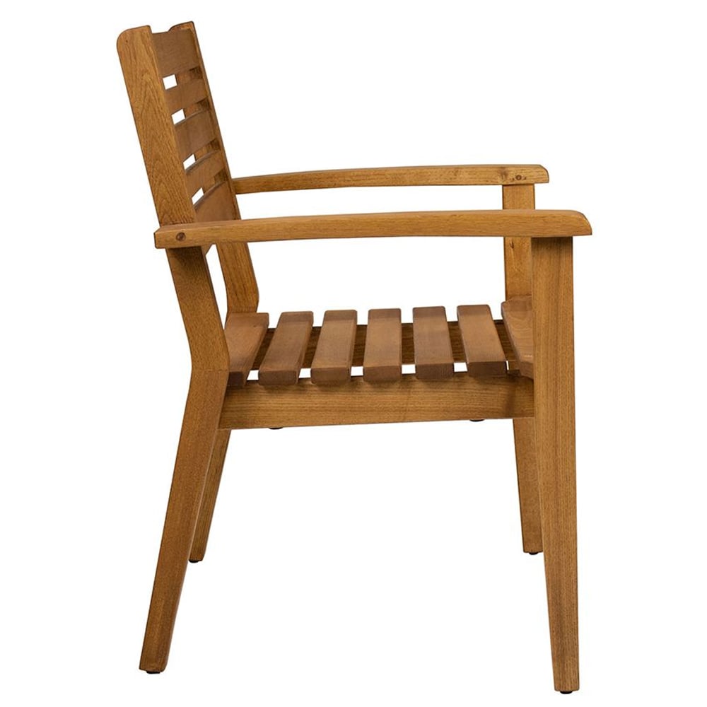 Marietta Wooden Square Dining Table With 4 Chairs In Natural