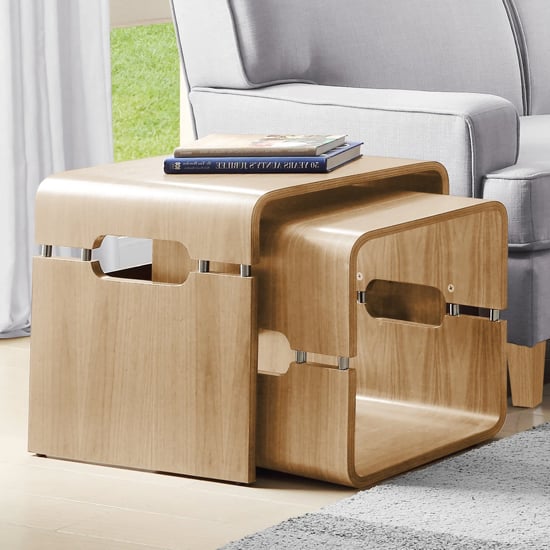 Read more about Marin wooden set of 2 nesting tables in oak