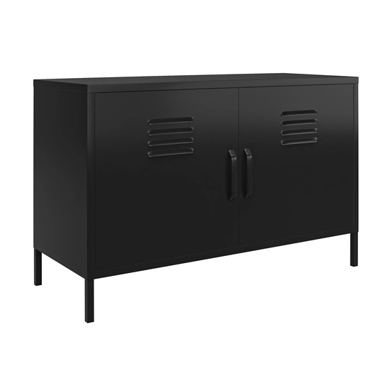 Marina Metal Sideboard With 2 Doors In Black
