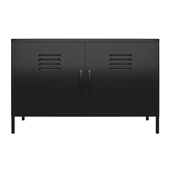 Marina Metal Sideboard With 2 Doors In Black