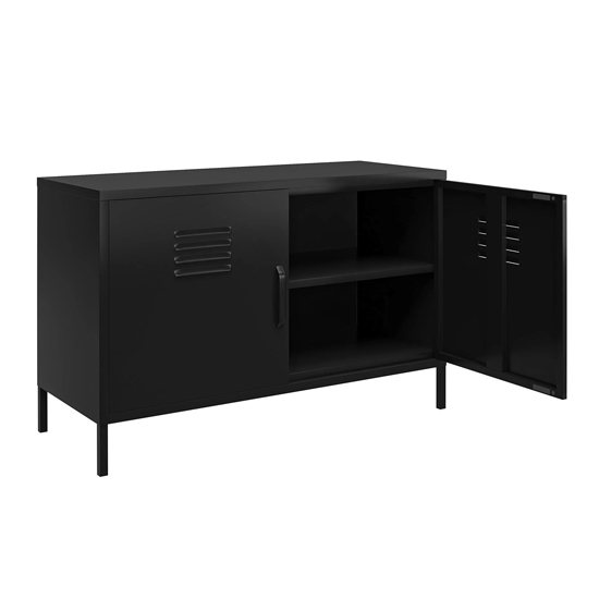 Marina Metal Sideboard With 2 Doors In Black