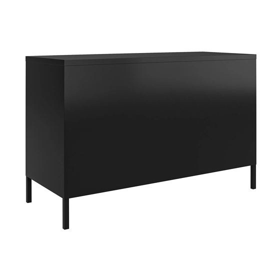 Marina Metal Sideboard With 2 Doors In Black