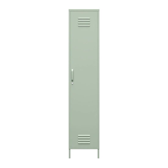 Marina Metal Storage Cabinet With 1 Door In Pale Green
