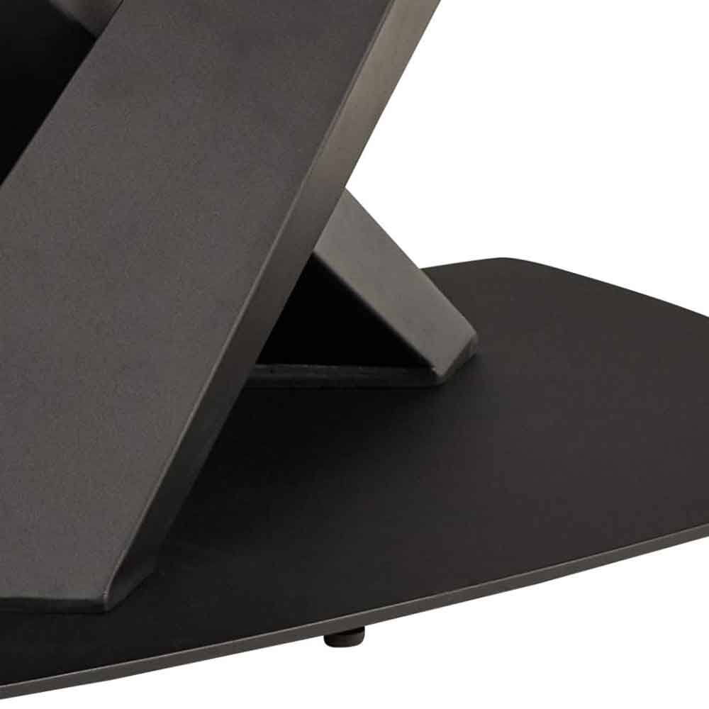 Marina Small Ceramic Extending Dining Table With Steel Base - Marona Sand
