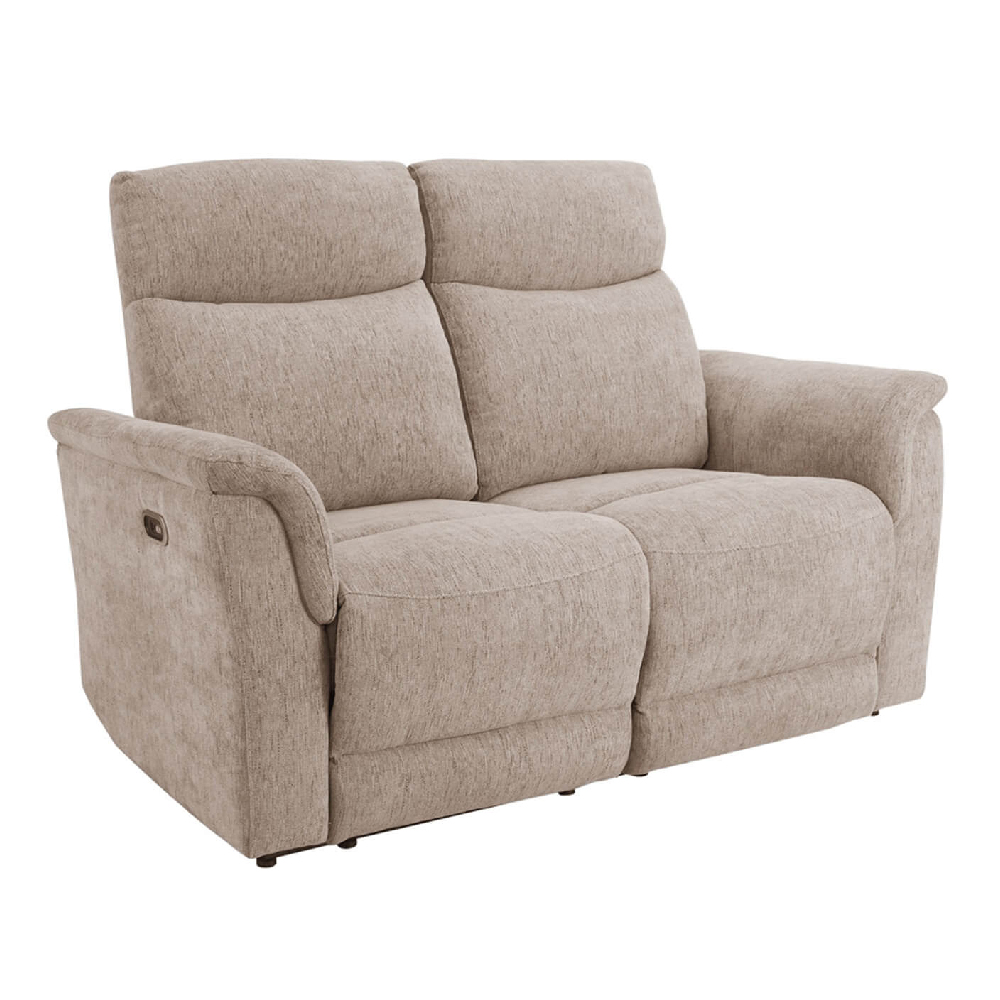 Read more about Marinette fabric 2 seater electric recliner sofa in mocha