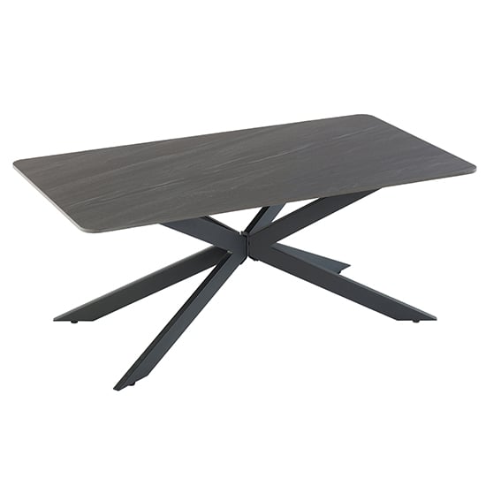 Marion Sintered Stone Coffee Table In Sand Black