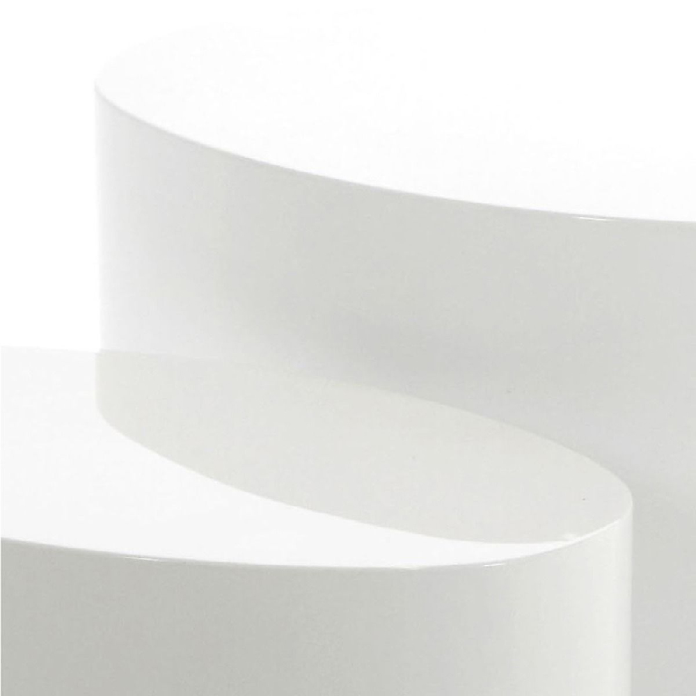 Marion Wooden Nesting Coffee Tables Oval In White