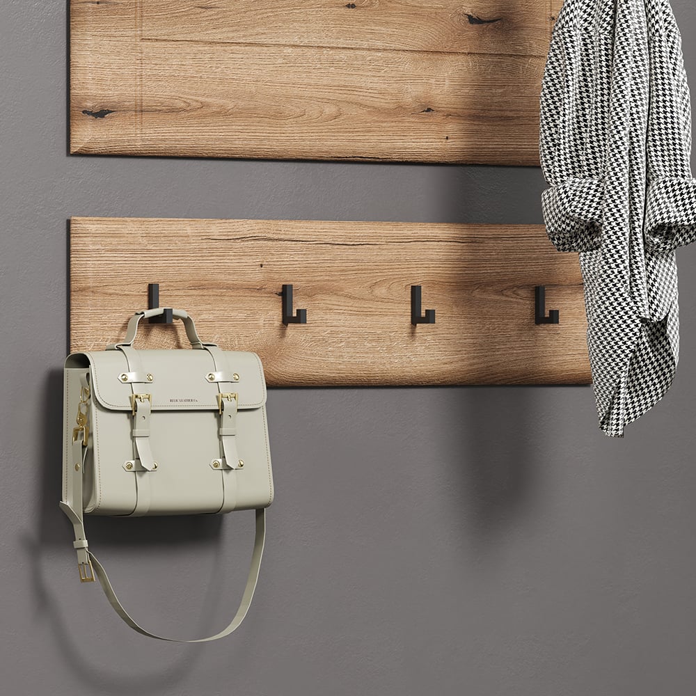 Marion Wooden Wall Coat Hanger Panel In Oak