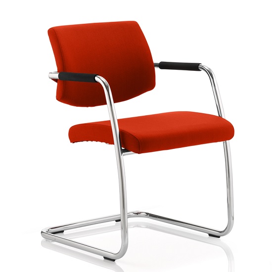 Product photograph of Marisa Office Chair In Pimento With Cantilever Frame from Furniture in Fashion