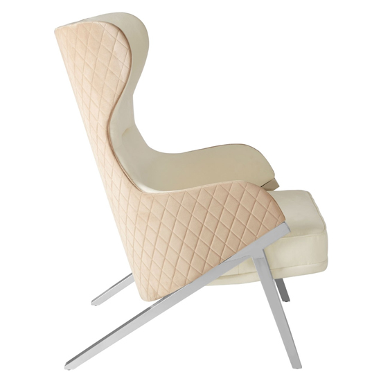 Markeb Upholstered Fabric Bedroom Chair In White Furniture in Fashion