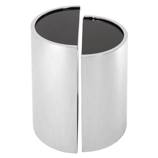 Markeb Glass Set Of 2 End Tables With Silver Base
