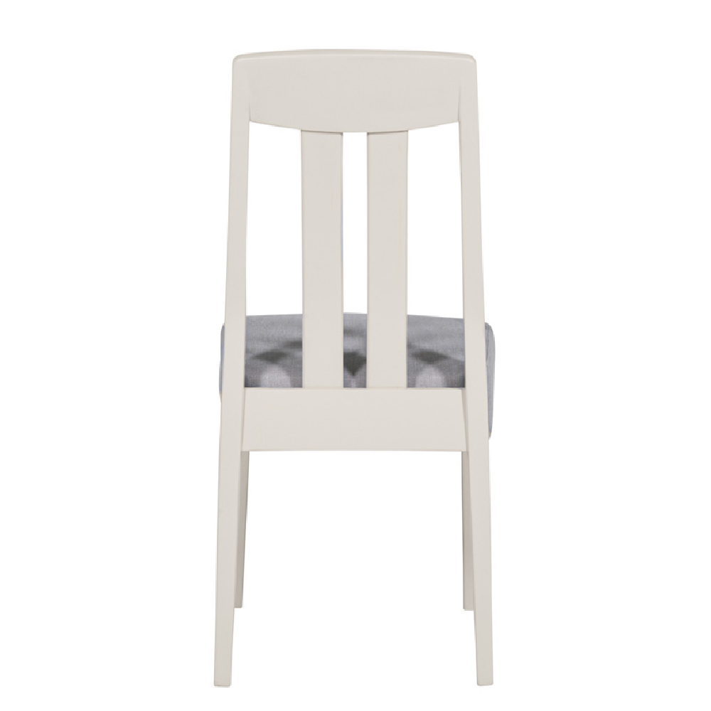 Mainz Taupe Wooden Dining Chairs With Fabric Seat In Pair