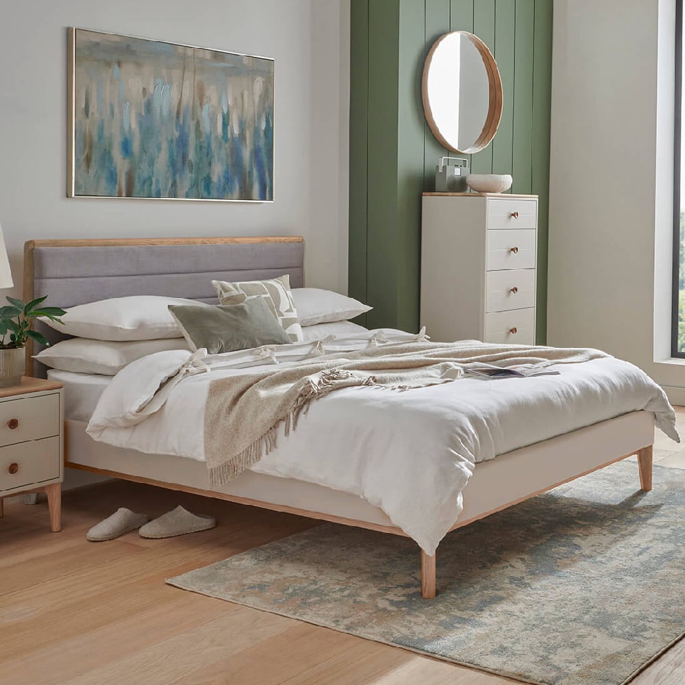 Read more about Mainz wooden king size bed in taupe