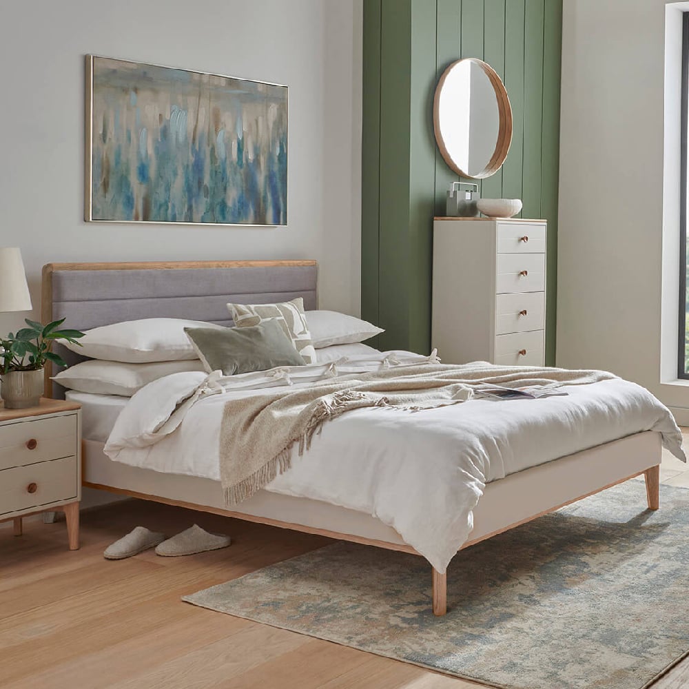Read more about Mainz wooden super king size bed in taupe