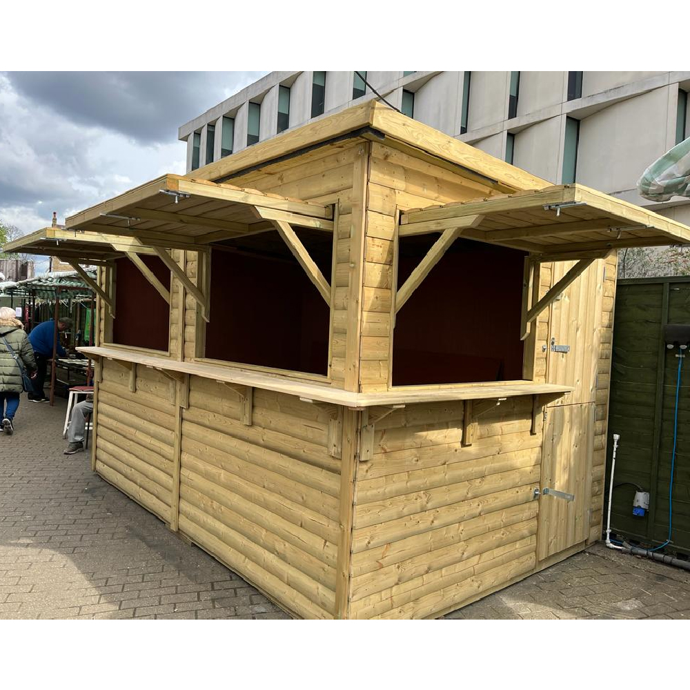 Marne Wooden Garden Catering Market Chalet In Natural