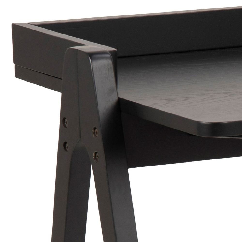 Marne Wooden Laptop Desk In Black