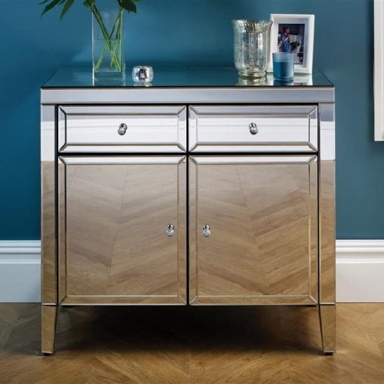 Marnie Mirrored Sideboard With 2 Doors And 2 Drawers_1