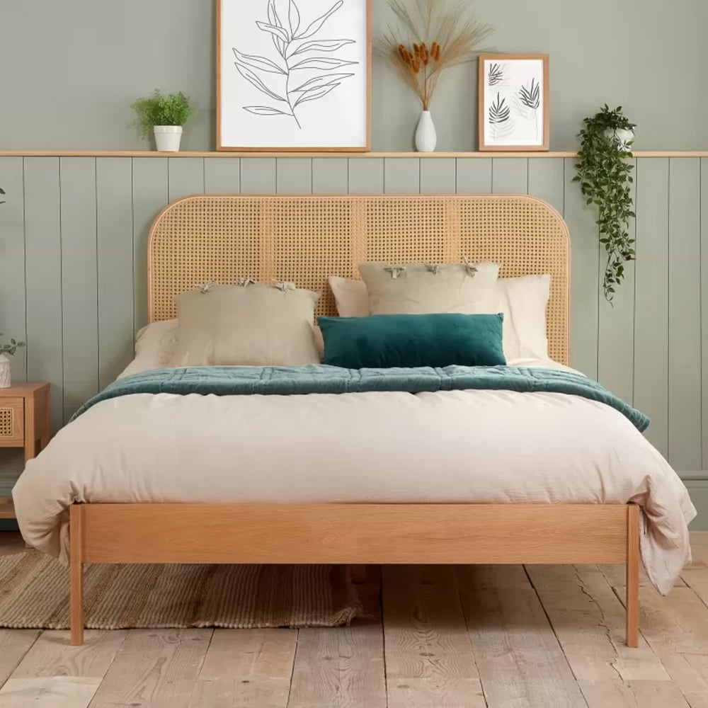 Marot Wooden Double Bed In Oak