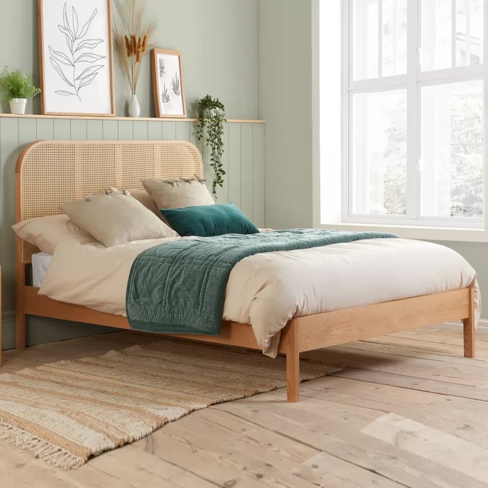Marot Wooden Double Bed In Oak