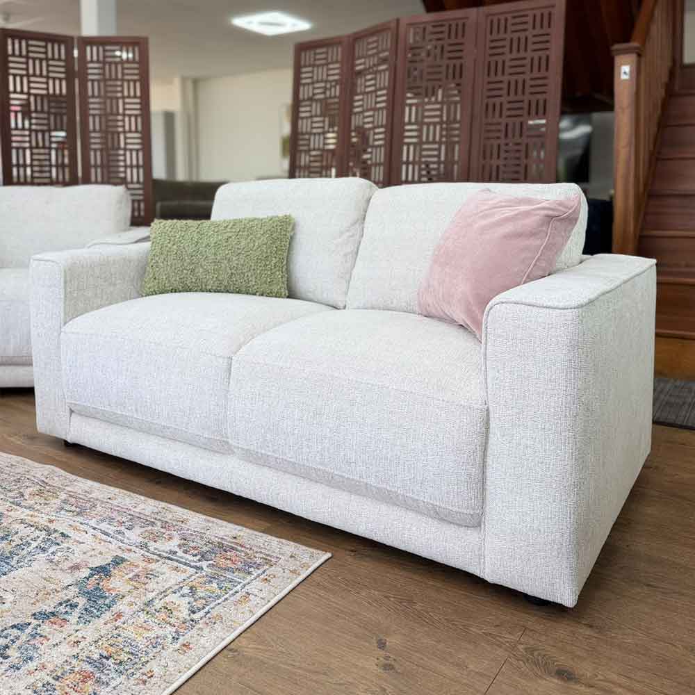 Marqen Fabric 2 Seater Sofa in Light Beige