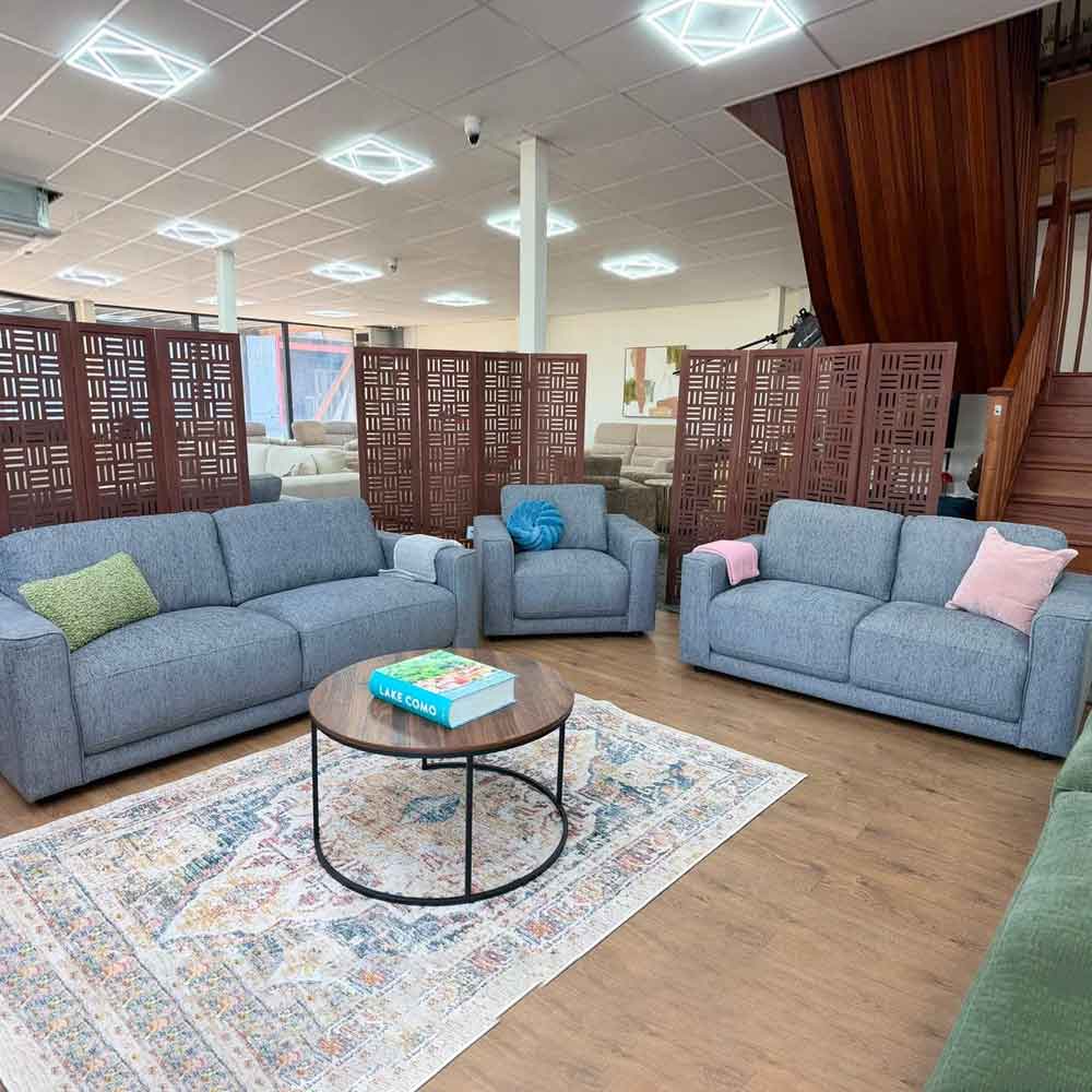 Marqen Fabric 3+2+1 Seater Sofa Set in Grey