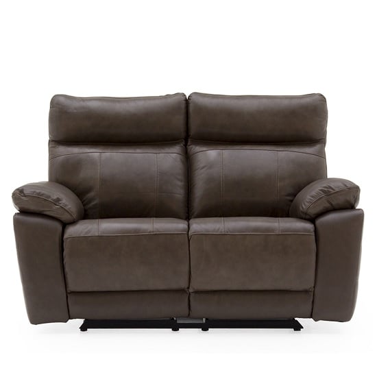 Marquess Recliner 2 Seater Sofa In Brown Faux Leather